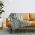 Yucca leaves pattern in sage green   Summer nature and travel photography Throw Blanket Gallery Image 1