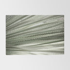 Yucca leaves pattern in sage green   Summer nature and travel photography Rug Gallery Image 2