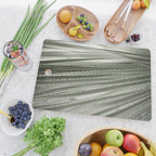Yucca leaves pattern in sage green   Summer nature and travel photography Cutting Board Gallery Image 2