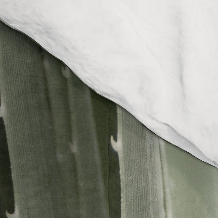 Yucca leaves pattern in sage green   Summer nature and travel photography Comforter Gallery Image 4