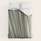 Yucca leaves pattern in sage green   Summer nature and travel photography Comforter Gallery Image 6