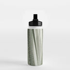 Yucca leaves pattern in sage green   Summer nature and travel photography Water Bottle Gallery Image 2