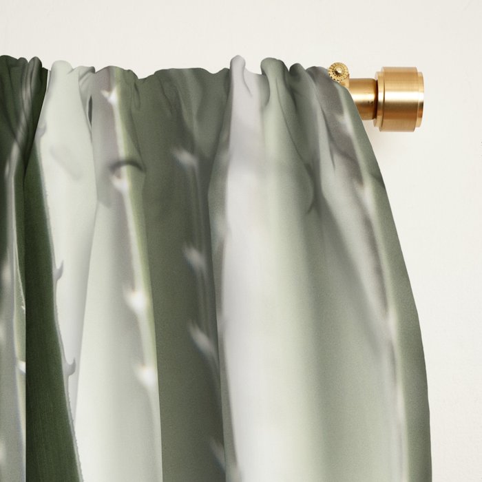 Yucca leaves pattern in sage green   Summer nature and travel photography Window Curtain Gallery Image 2