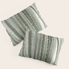 Yucca leaves pattern in sage green   Summer nature and travel photography Pillow Sham Gallery Image 3