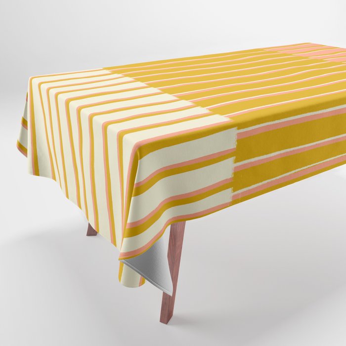 Peach, Tulip & Cream | PATTERN 09: The Retro Edition Tablecloth Gallery Image 1