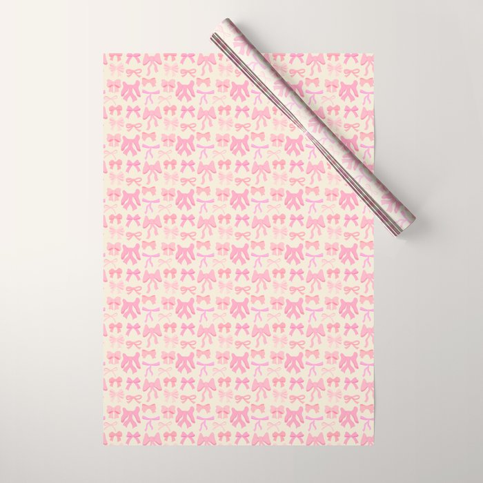 Pink Bows Wrapping Paper Gallery Image 1