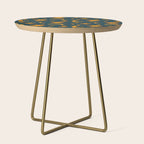 Vintage Sun and Star Print in Navy Side Table Gallery Image 1