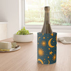 Vintage Sun and Star Print in Navy Wine Chiller Gallery Image 4