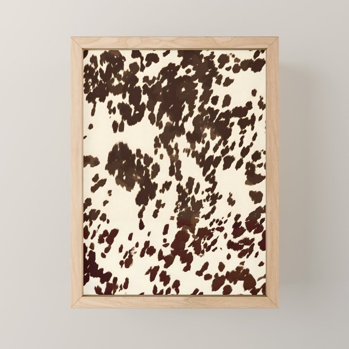 Textured Speckled Cow Mini Art Print Gallery Image 1