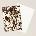 Textured Speckled Cow Stationery Card Gallery Image 2