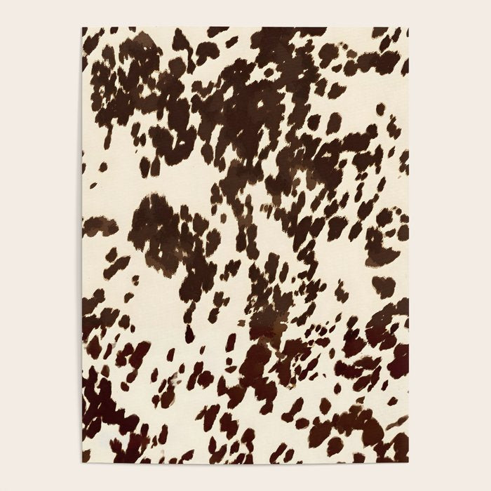 Textured Speckled Cow Poster Gallery Image 1