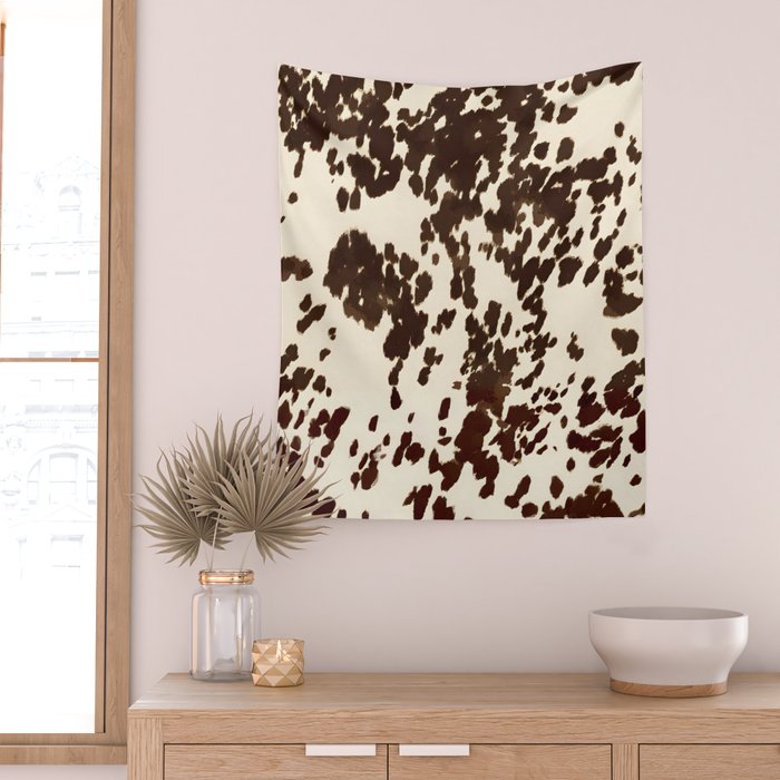 Textured Speckled Cow Wall Tapestry Gallery Image 2