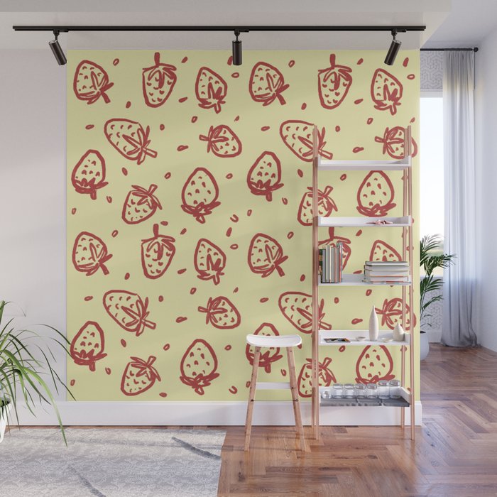 Strawberry Sundae Wall Mural Gallery Image 1