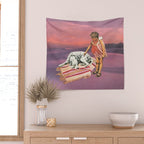 Napping Puppy Wall Tapestry Gallery Image 2