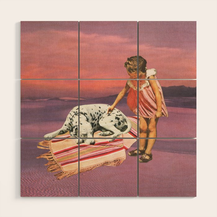 Napping Puppy Wood Wall Art Gallery Image 1