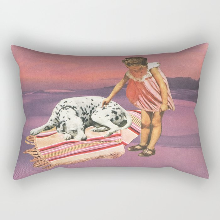 Napping Puppy Rectangular Pillow Gallery Image 1