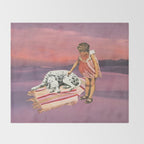Napping Puppy Throw Blanket Gallery Image 2