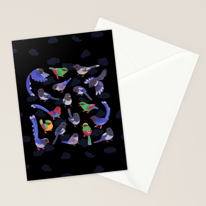 Magpie -dark Stationery Card Gallery Image 2