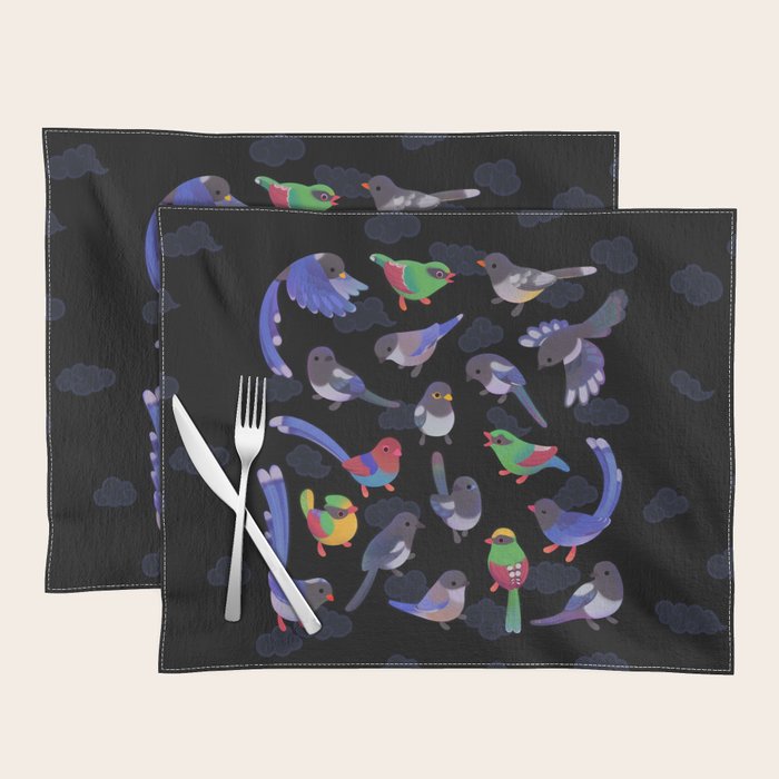 Magpie -dark Placemat Gallery Image 1