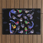 Magpie -dark Outdoor Rug Gallery Image 1