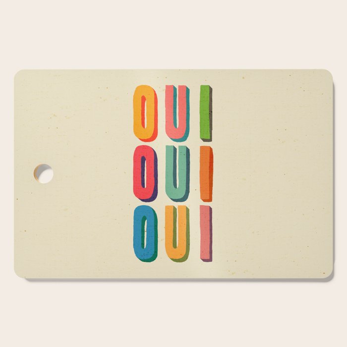 Oui oui oui Cutting Board Gallery Image 1