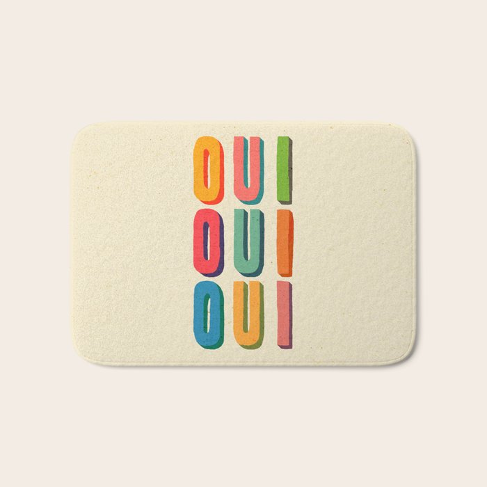 Oui oui oui Bath Mat Gallery Image 1