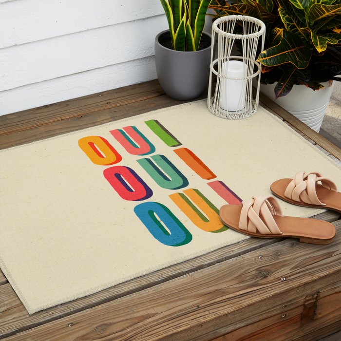 Oui oui oui Outdoor Rug Gallery Image 2