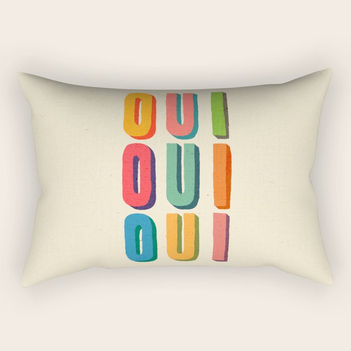 Oui oui oui Rectangular Pillow Gallery Image 2