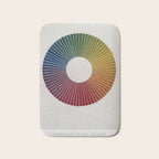 Color classification wheel from "Les phénomènes de la physique" (1868) Bath Mat Gallery Image 1
