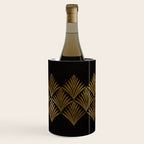 Reims France Luxueux Black and Gold Art Deco Wine Chiller Gallery Image 3