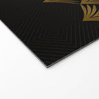 Reims France Luxueux Black and Gold Art Deco Welcome Mat Gallery Image 2