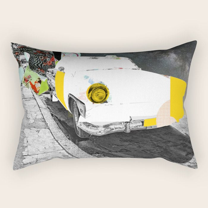 Car Collage 22 Rectangular Pillow Gallery Image 1