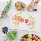 Ranchu and Forsythias Cutting Board Gallery Image 2