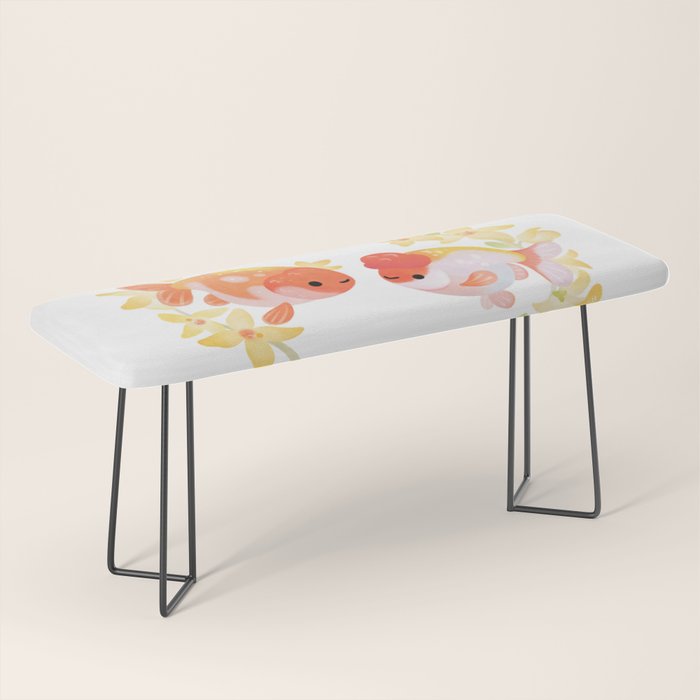 Ranchu and Forsythias Bench Gallery Image 1