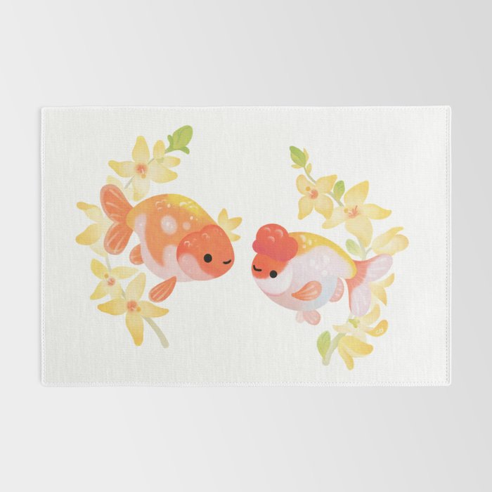 Ranchu and Forsythias Rug Gallery Image 2