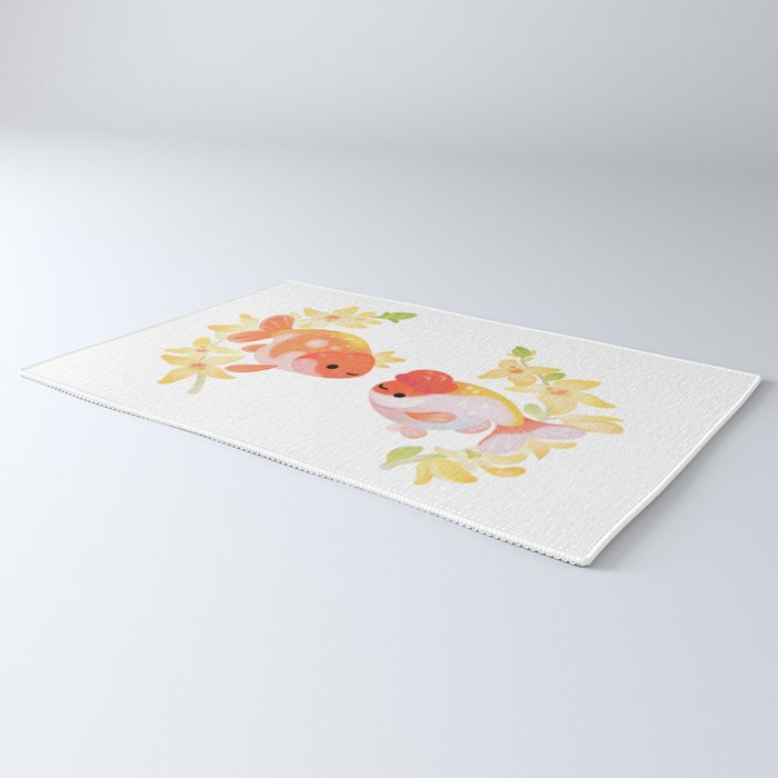 Ranchu and Forsythias Rug Gallery Image 3