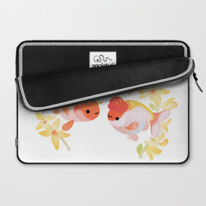 Ranchu and Forsythias Laptop Sleeve Gallery Image 2