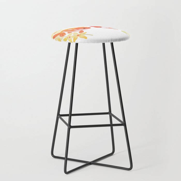 Ranchu and Forsythias Stool Gallery Image 1