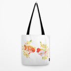 Ranchu and Forsythias Tote Bag Gallery Image 2