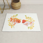 Ranchu and Forsythias Rug Gallery Image 1