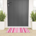 Classic Stripes XXXIII - 90s Barbie Pink Welcome Mat Gallery Image 3