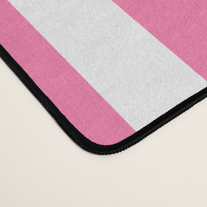 Classic Stripes XXXIII - 90s Barbie Pink Desk Mat Gallery Image 4