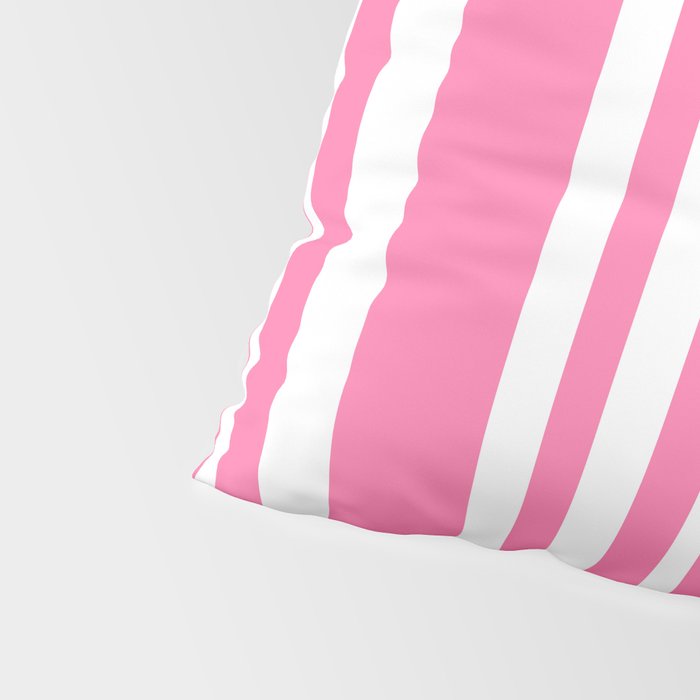 Classic Stripes XXXIII - 90s Barbie Pink Pillow Sham Gallery Image 4