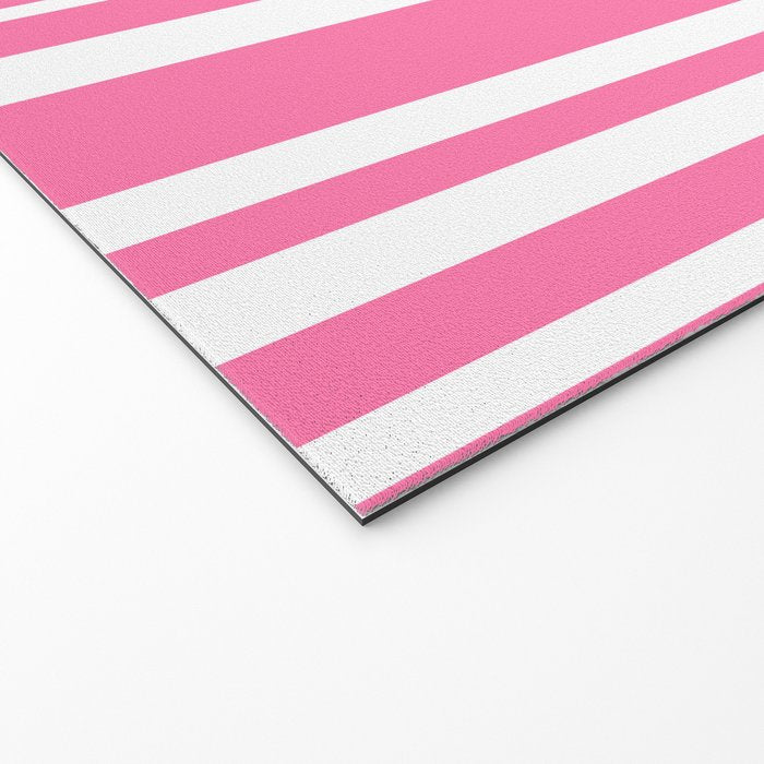 Classic Stripes XXXIII - 90s Barbie Pink Welcome Mat Gallery Image 2