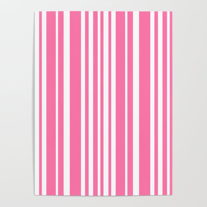 Classic Stripes XXXIII - 90s Barbie Pink Poster Gallery Image 4