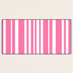 Classic Stripes XXXIII - 90s Barbie Pink Desk Mat Gallery Image 3