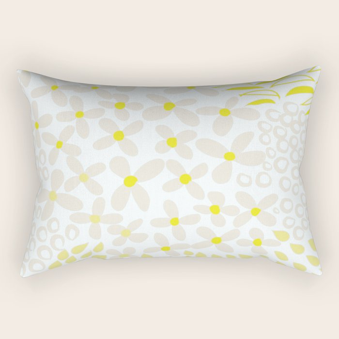 Sweet Modern Summer Petals Rectangular Pillow Gallery Image 1