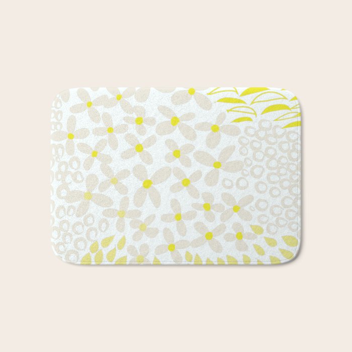 Sweet Modern Summer Petals Bath Mat Gallery Image 1