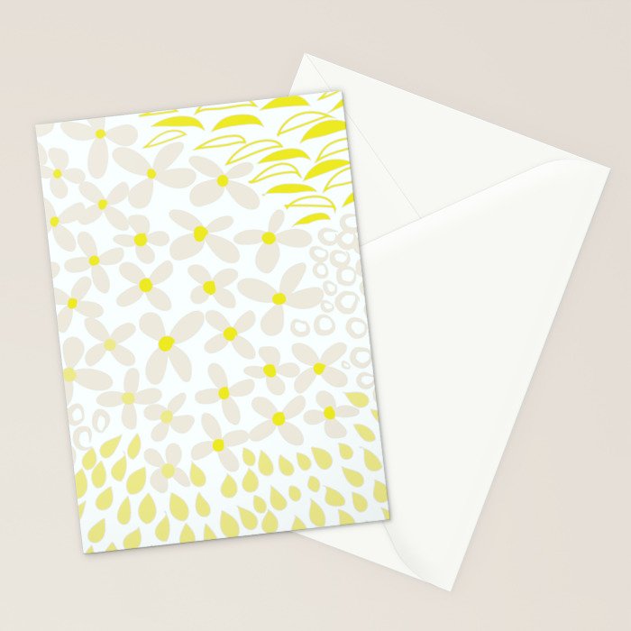 Sweet Modern Summer Petals Stationery Card Gallery Image 2
