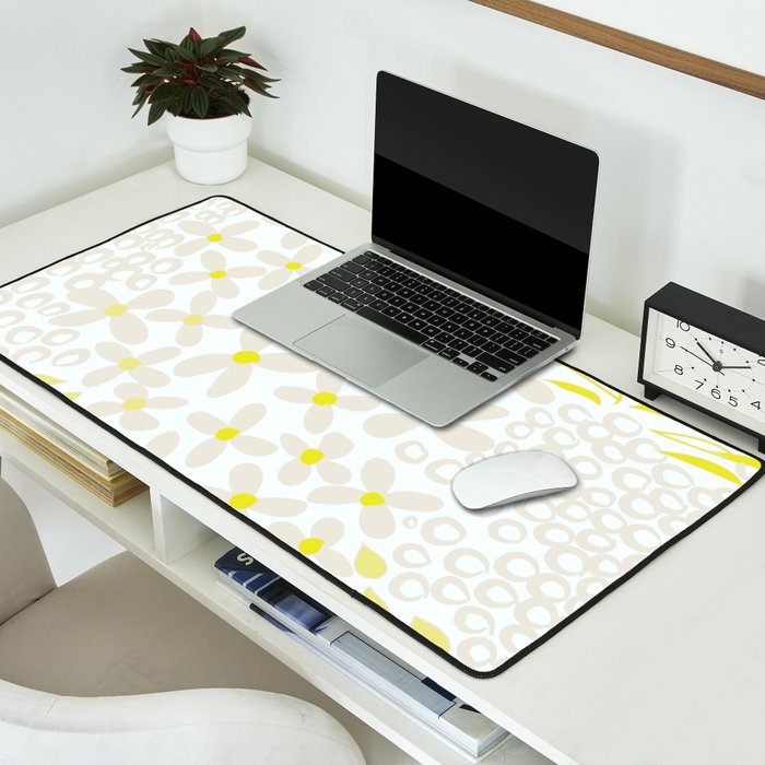Sweet Modern Summer Petals Desk Mat Gallery Image 2